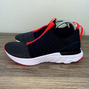 Nike React Phantom Run FK 2 Flyknit Black Bright Crimson DD8352-001 Men's 10.5
